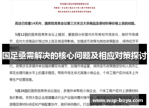 国足亟需解决的核心问题及相应对策探讨